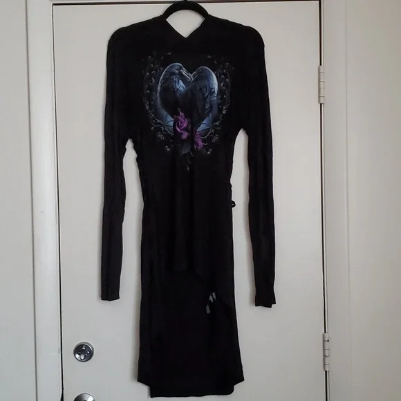 *NWT* Spiral Direct's Raven Heart Hooded Dress - Picture 16 of 16